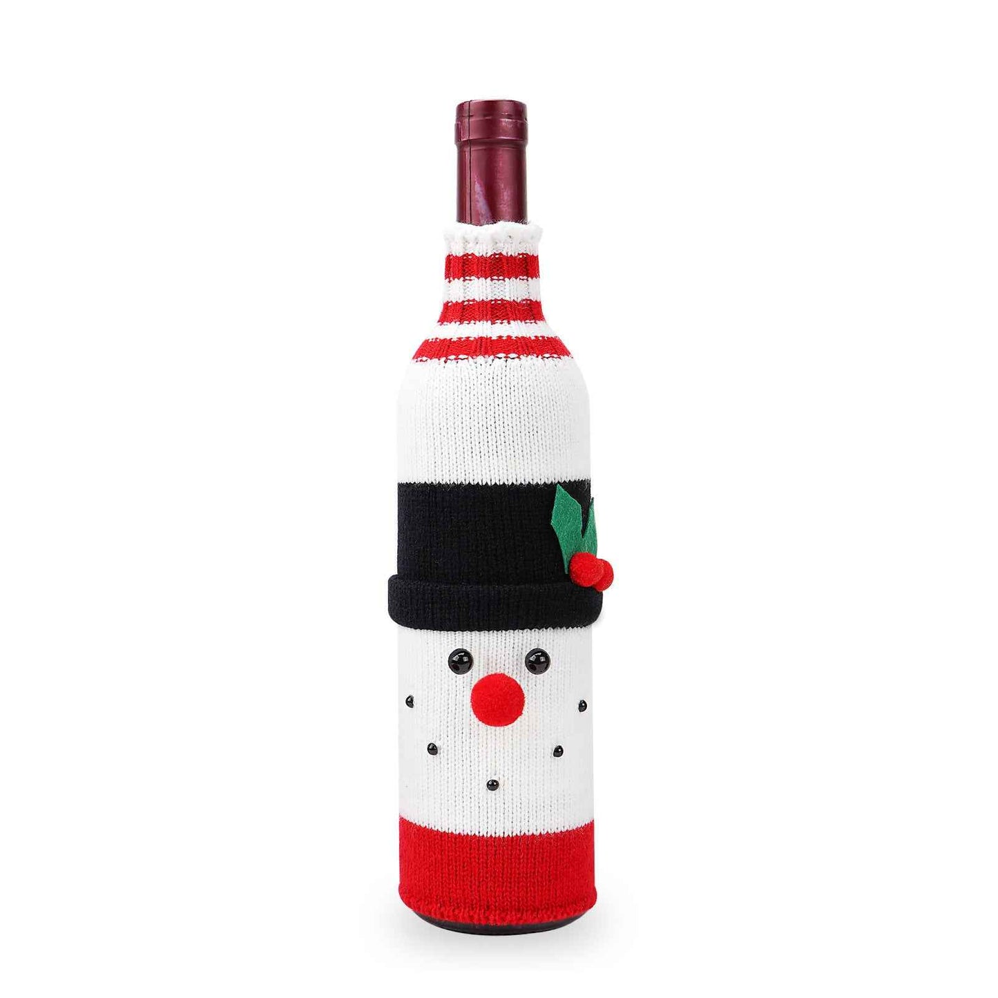 Home Fashion Simple Christmas Decorations Bottle Cover - Wine Bottle Decor - DropOnline.co