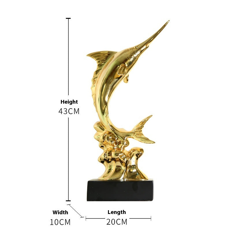 European Swordfish Decoration Creative Decorative Crafts - DropOnline.co