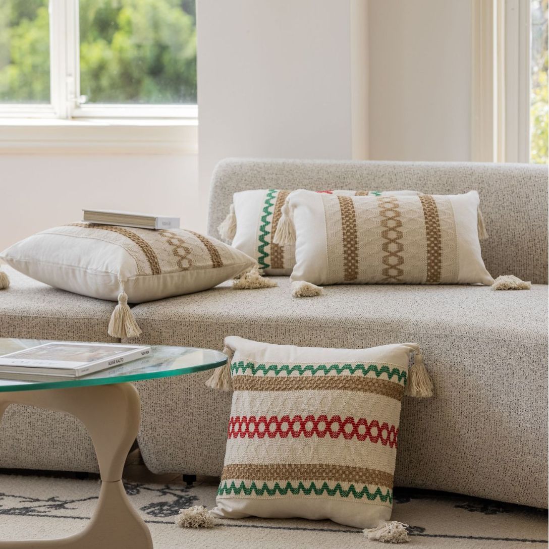 Jacquard Couch Pillow Bed Head Cushion Cover Without Core - DropOnline.co