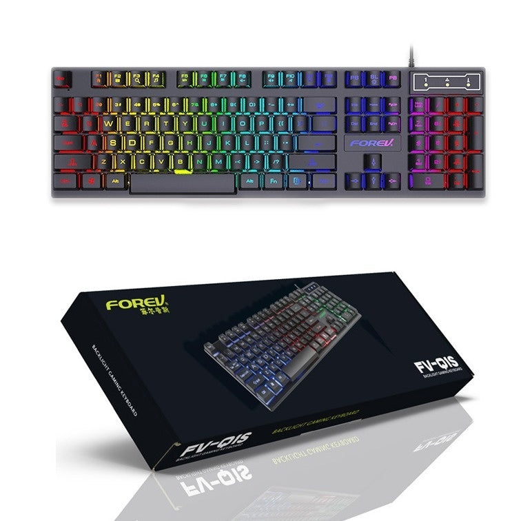 Wired Keyboard Luminous Desktop And Notebook Computer Accessories - DropOnline.co