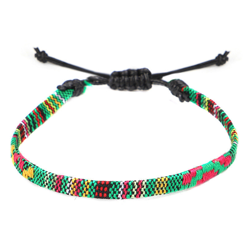 Hand Woven Rainbow Color Anklet Bohemian Style - DropOnline.co
