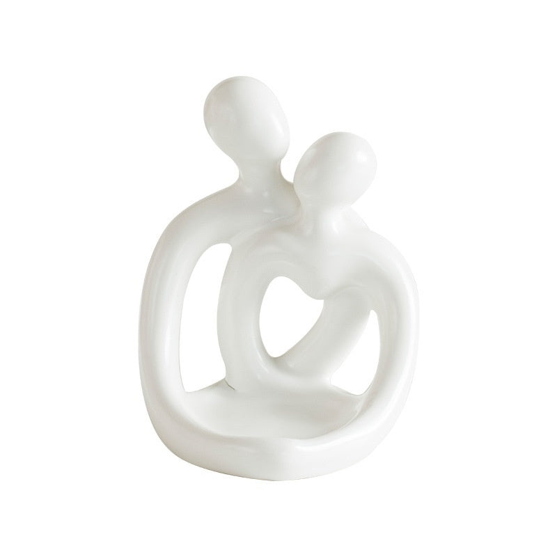 Ceramic Couple Candlestick Modern Nordic Suit Retro Aromatherapy Candle Cup Ornaments - DropOnline.co