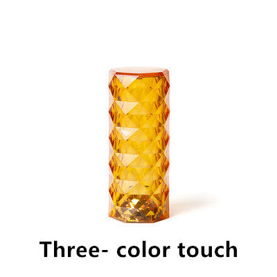 Nordic Crystal Lamp USB Table Lamps Bedroom Touch Dimming Atmosphere Diamond Night Light Rose Projector Lamp Decor - DropOnline.co