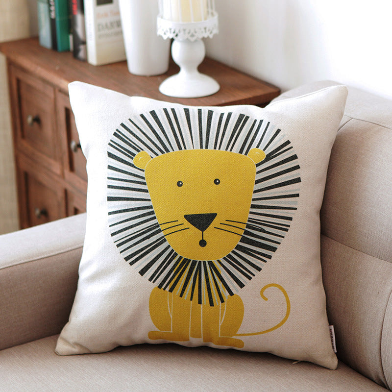 Cute Cotton And Linen Cloth Art Throw Pillow Cushion Pillowcase - DropOnline.co