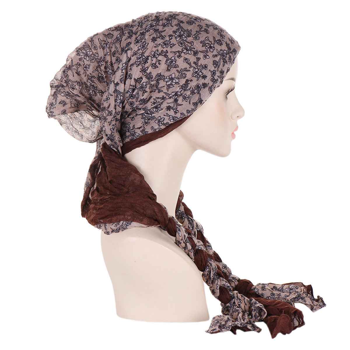 Tam-o'-shanter Hand-woven Braid Bandana Scarf Female Cap - Artisan Beret