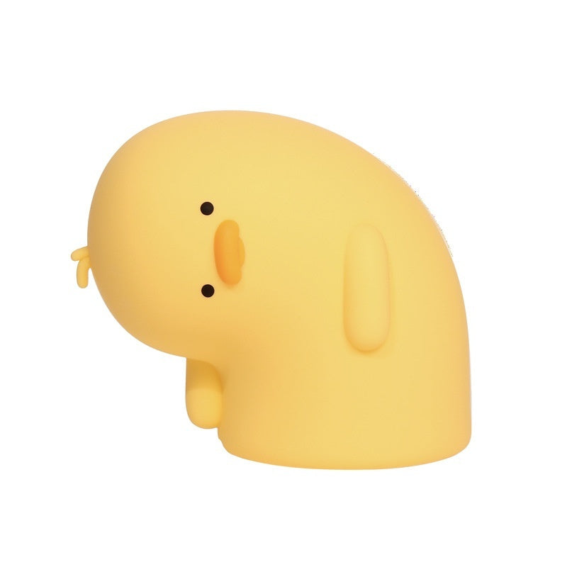 Cute Duck LED Night Light - USB Rechargeable Silicone Lamp Touch Soft Mood Light for Children - DropOnline.co