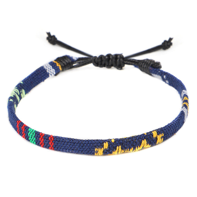 Hand Woven Rainbow Color Anklet Bohemian Style - DropOnline.co