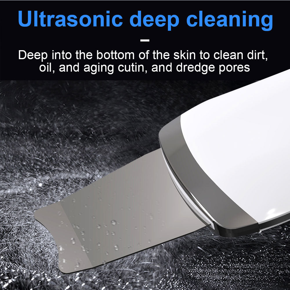 Electric Ultrasonic Skin Scrubber Face Spatula Home Ultrasonic Skin Scrubber Facial Cleaner Handheld Mini Derma Galvanica Tightening Face Scrubber Machine Skin Scrubber USB Ultrasonic - DropOnline.co
