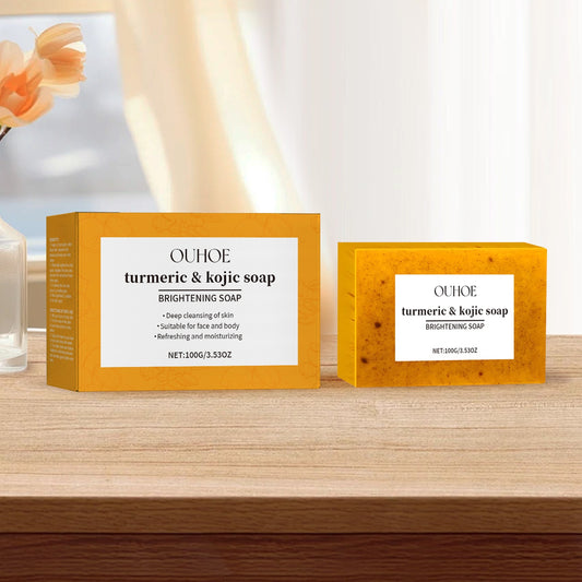 Lemon Turmeric Brightening Soap Gently Cleanses The Skin, Moisturizes, Hydrates And Replenishes Water. It Is A Facial And Body Care Soap - DropOnline.co