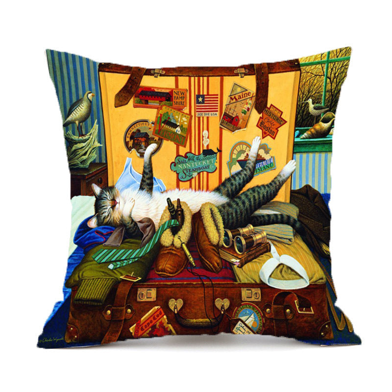 Animal Wolf Series Car Pillowcase Sofa Back Cushion Pillow - DropOnline.co