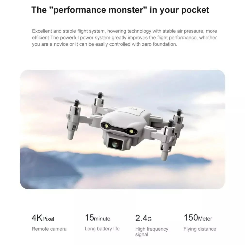 4DRC V9 Mini Drone for Kids - 720P HD Camera Foldable RC Quadcopter with 3 Batteries - DropOnline.co