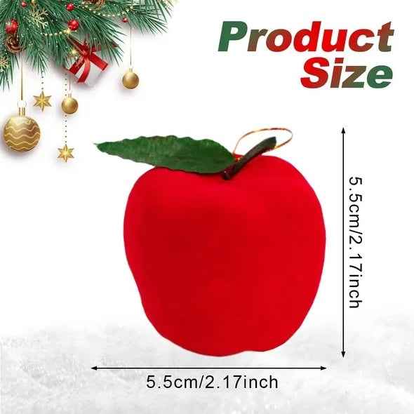 12Pcs Mini Christmas Ornament - 2.1in Foam Red Ball Pendants Xmas Tree Hanging - DropOnline.co