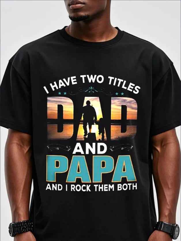 Men's Printed Short Sleeve T-Shirt - Fashion Casual Graphic Tee