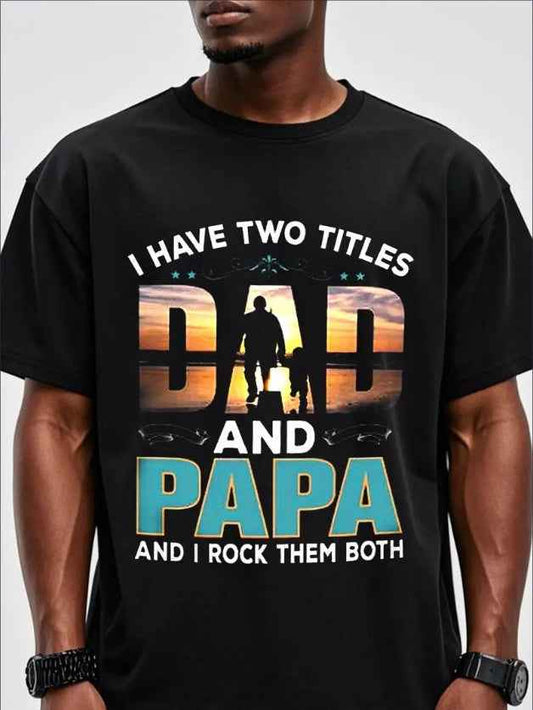 Men's Printed Short Sleeve T-Shirt - Fashion Casual Graphic Tee