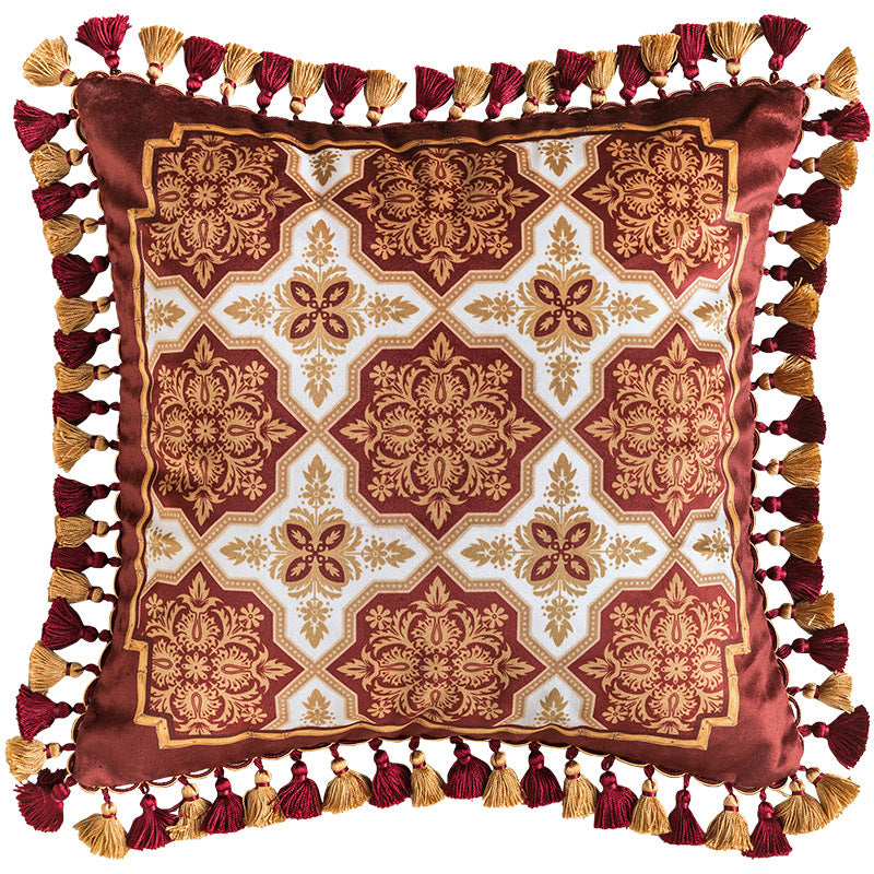 European-American Flower And Bird Christmas Pillowcase Bedside New Year Cushion - DropOnline.co