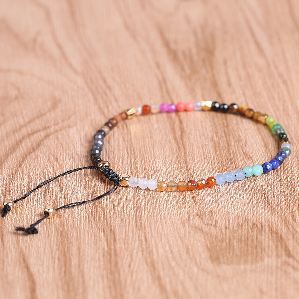 12 Constellations Seven Chakras Colored Stones Bracelet - DropOnline.co