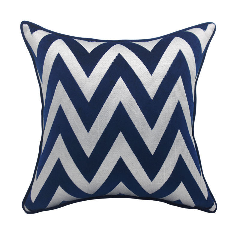 Dutch Velvet Embroidery Pillow Cover Series American Model Room Bedside Cushion - DropOnline.co