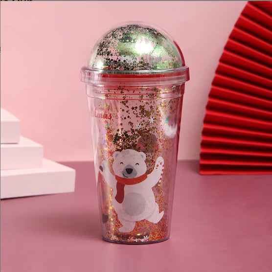 Christmas Theme Water Cup - Holiday Drinkware - DropOnline.co