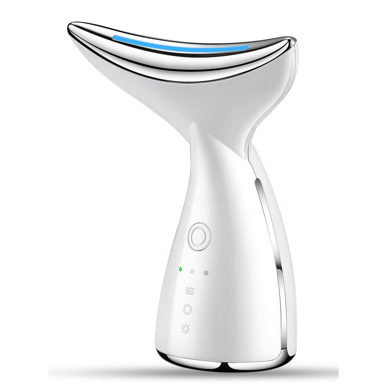 Face And Neck Tightening Device, Firm And Tightens Sagging Skin Face Neck Massager, Beauty Facial Massager For Women And Men - White - DropOnline.co