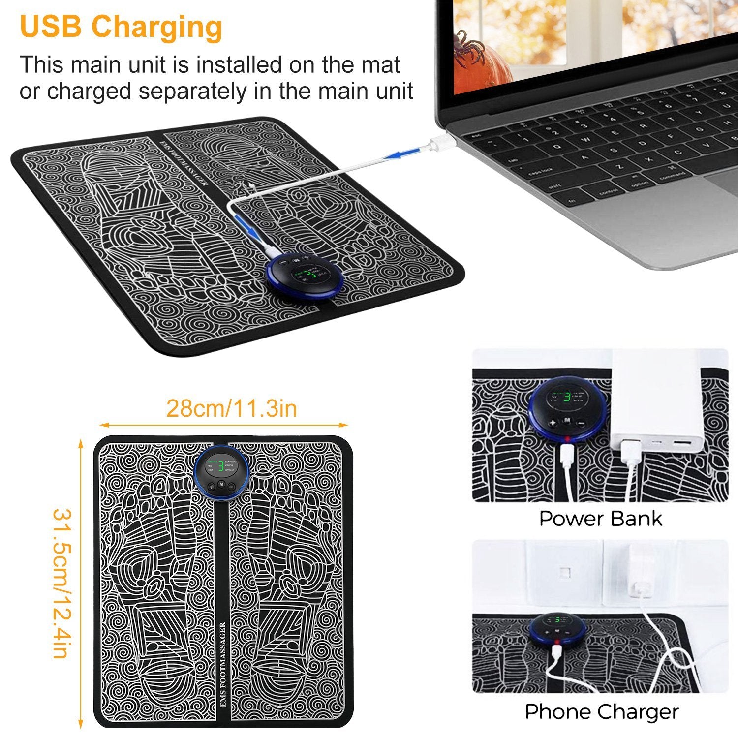 Foot Massage Pad Electric Stimulator Massager - DropOnline.co