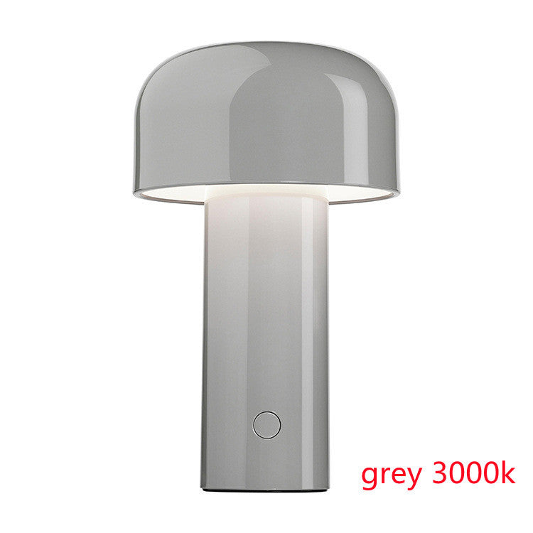 Designer Mushroom Table Lamp Night Light Portable Cordless Touch Rechargeable Decor Lamp USB Bedside Lamp Desktop Lamp - DropOnline.co