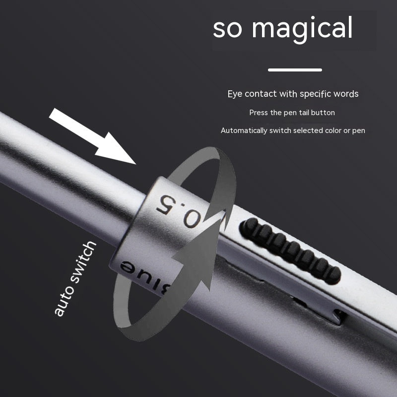 Gravity Induction Pen Press Metal Gel Pen Ballpoint Pen Four-in-one - DropOnline.co