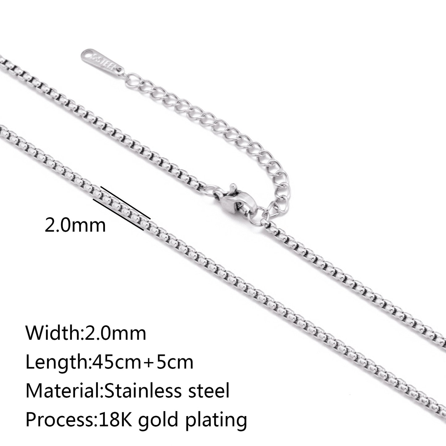 Stainless Steel Vacuum Vapor Plating 18K Gold Color Protection Lip Chain - DropOnline.co