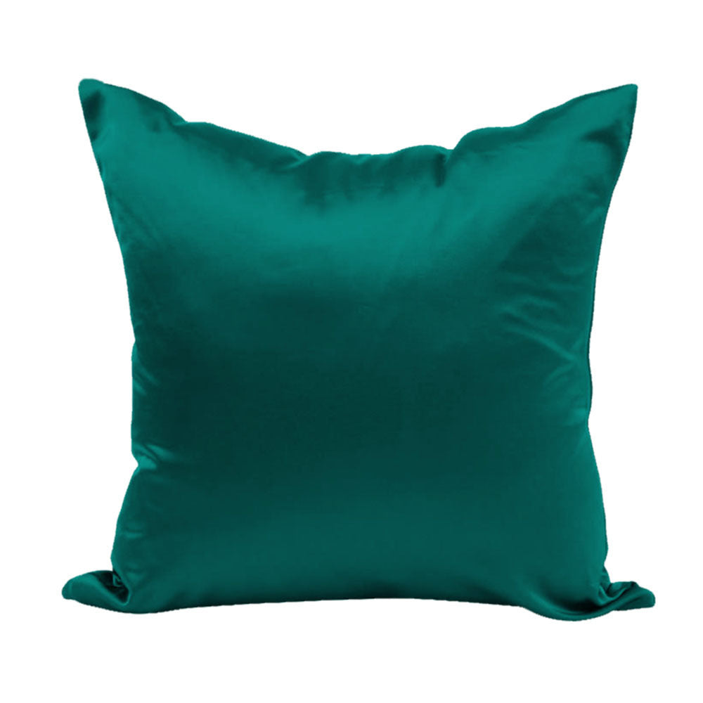Solid Color Imitation Silk Sofa Cushion Cover - DropOnline.co