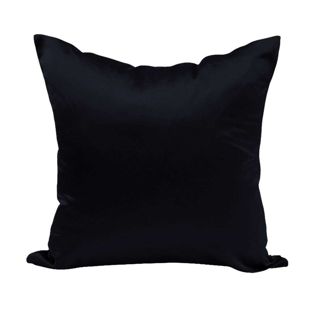 Solid Color Imitation Silk Sofa Cushion Cover - DropOnline.co