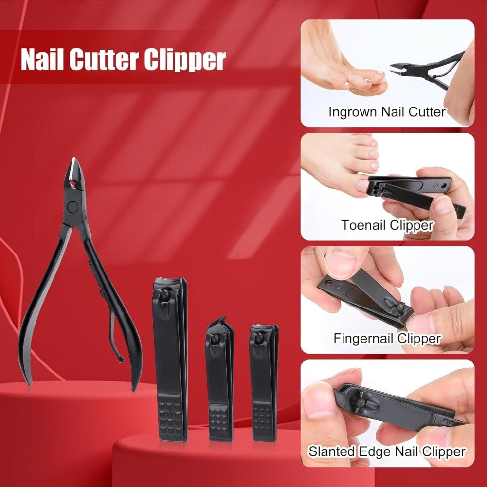 18-Piece,Nail Clippers Trimming Tool Set, Manicure Set, Pedicure Kit, Nail Clippers, Professional - DropOnline.co