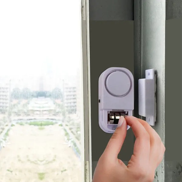 Wireless Window Door Alarm - 90dB Magnetic Sensor for Kid Safety & Home Security - DropOnline.co