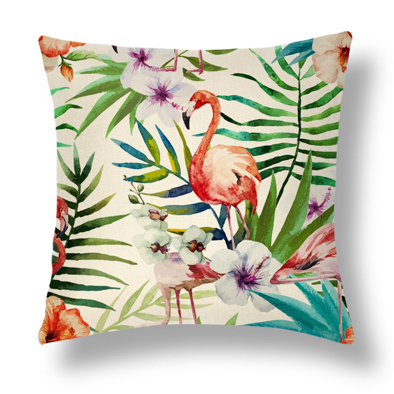 Tropical Series Linen Throw Pillow Case Cushion Cover - DropOnline.co