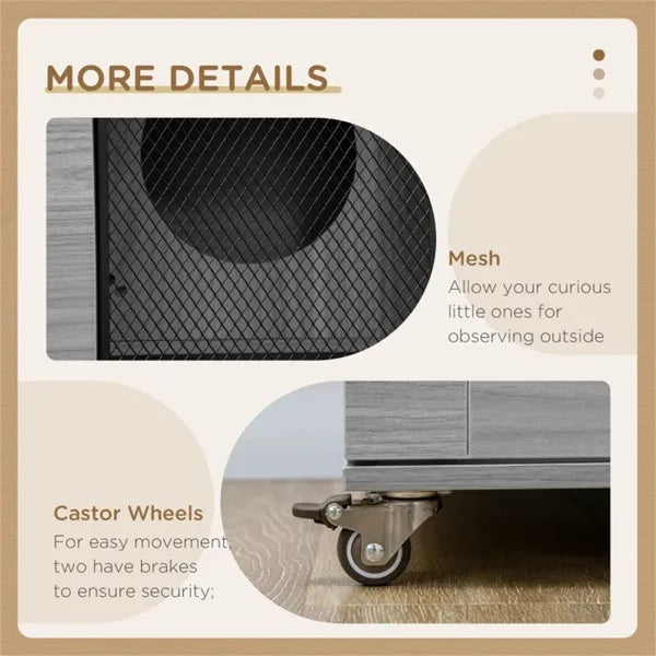 Cat Villa, Cat Apartment With Wheels - DropOnline.co