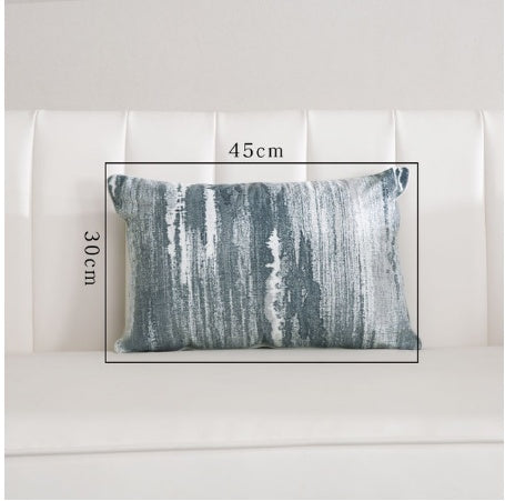Light Luxury Sofa Cushion Living Room Nordic Velvet Printing Pillow Simple Modern Model Room Pillow Pillowcase - DropOnline.co