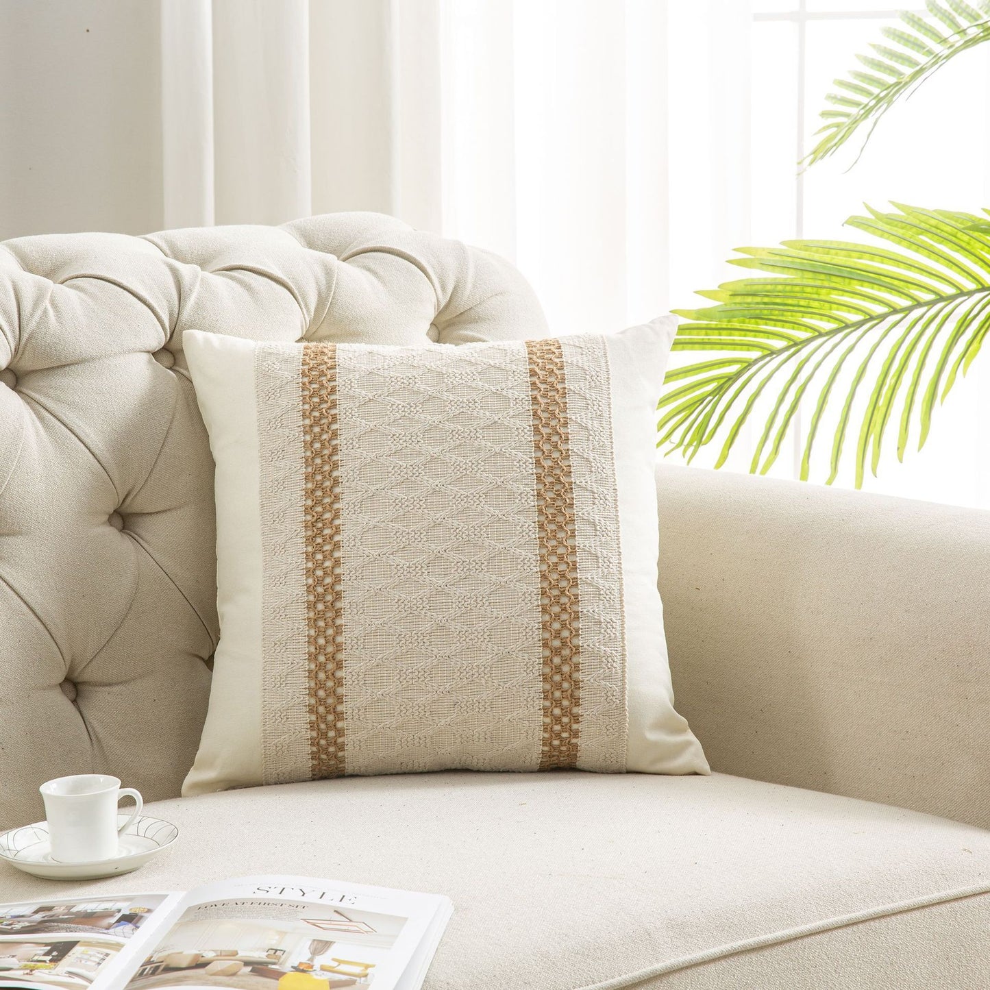 New Cotton And Linen Bohemian Pillow And Cushion Cover - DropOnline.co