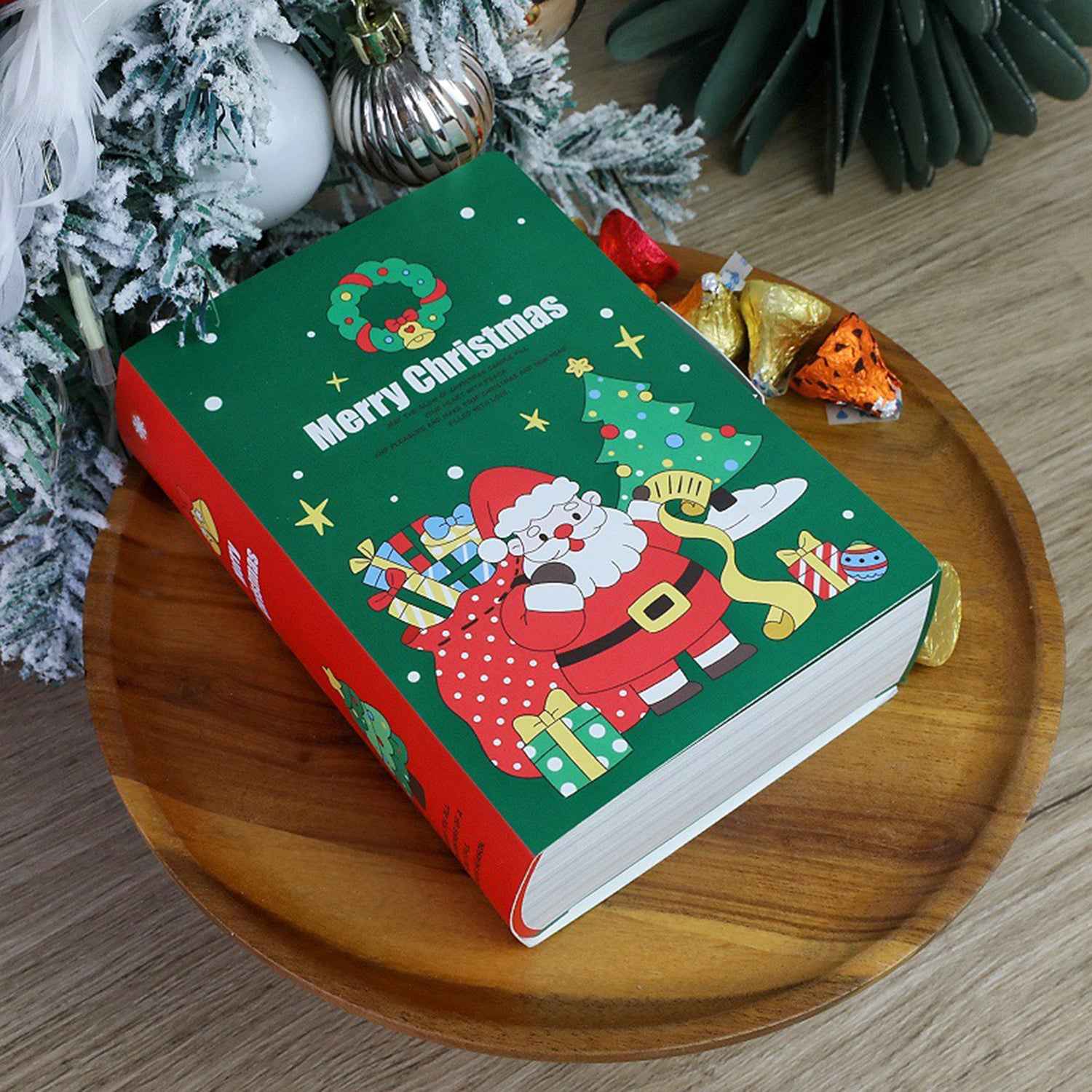 10 Pcs Christmas Treat Boxes Book Shape - Cartoon Candy Gift Boxes - DropOnline.co