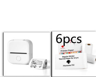 Portable Mini Thermal Label Printer Home Photo Printer Student Wrong Question Printer Bluetooth-compatible Mini Label Printer Price Tag - DropOnline.co