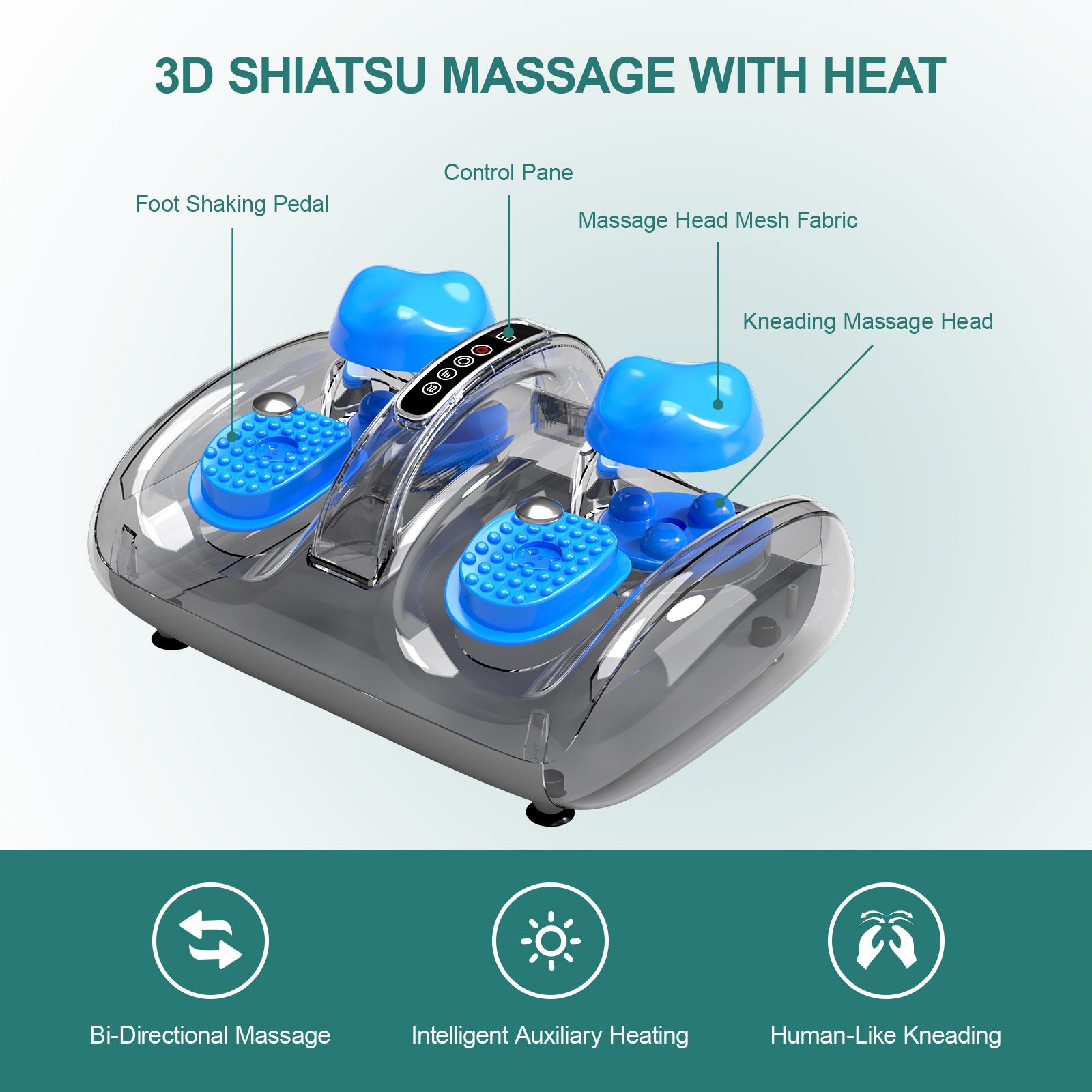 Leg Beauty Machine - Electric Foot Massager, Featuring Light Therapy Function, Adjustable Speed And Direction Control, Designed To Help Relax The Body And Relieve Pain - DropOnline.co