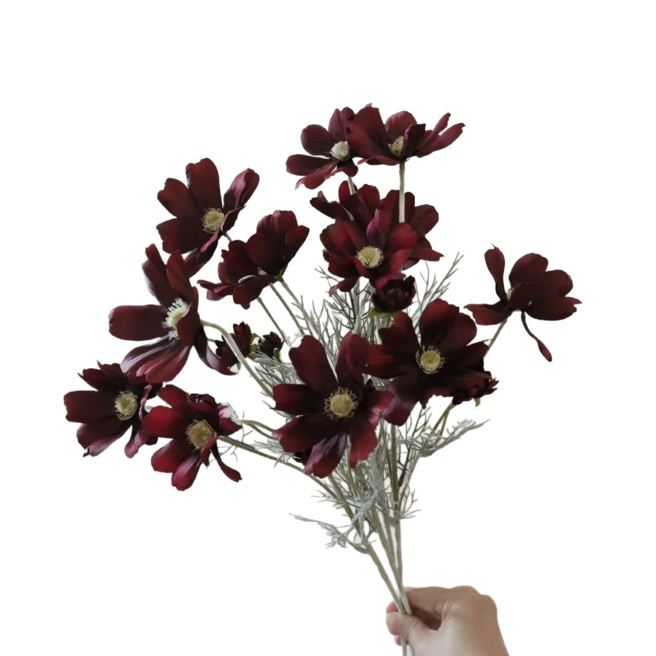 Pastoral Flowers Artificial Flower Bouquet - Realistic Silk Floral Arrangement for Home Decoration - DropOnline.co