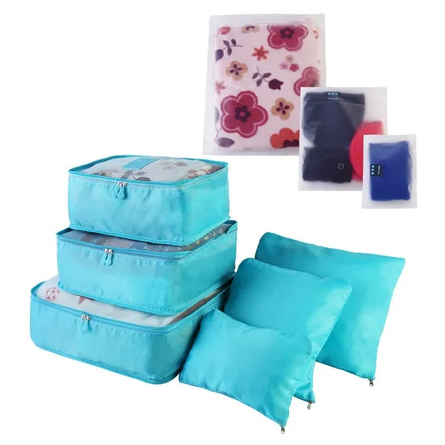 9Pcs Clothes Storage Bags Water-Resistant Travel Luggage Organizer Clothing Packing - DropOnline.co