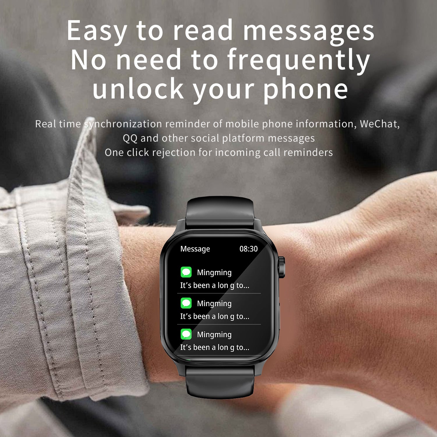 G93 New Smart Watch Men Women 1.85'' Square Screen Sports Waterproof BT Call Heart Rate Tracker Clock Men SmartWatch - DropOnline.co