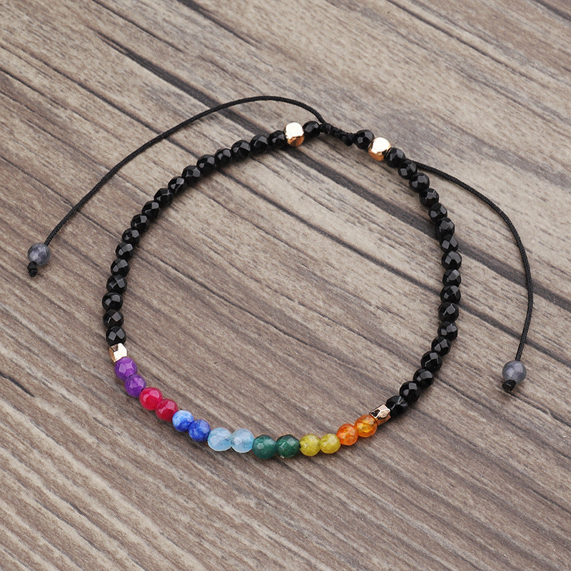 12 Constellations Seven Chakras Colored Stones Bracelet - DropOnline.co
