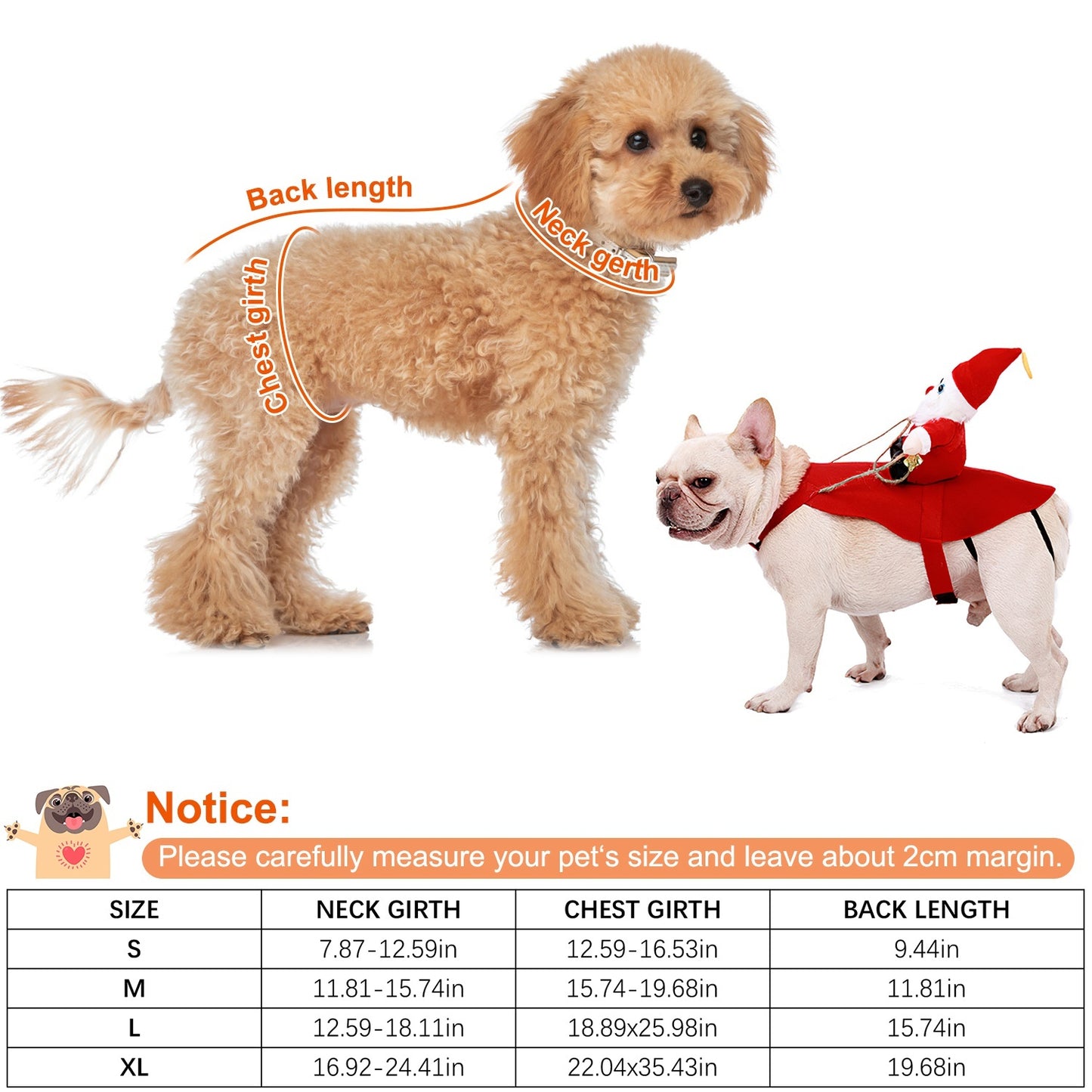 S-M-L-XL Options -- 1Pc Pet Christmas Costumes Red Winter Coat For Dog Riding Santa Claus With Bell Clothes New Year Outfit Cosplay Costumes Party Dress Up For Cats - DropOnline.co