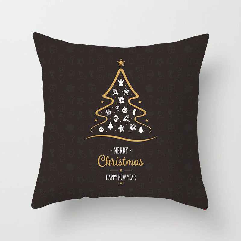 Christmas Nordic Style Peach Skin Fabric Pillow Cover Car Home Sofa Cushion Cover - DropOnline.co