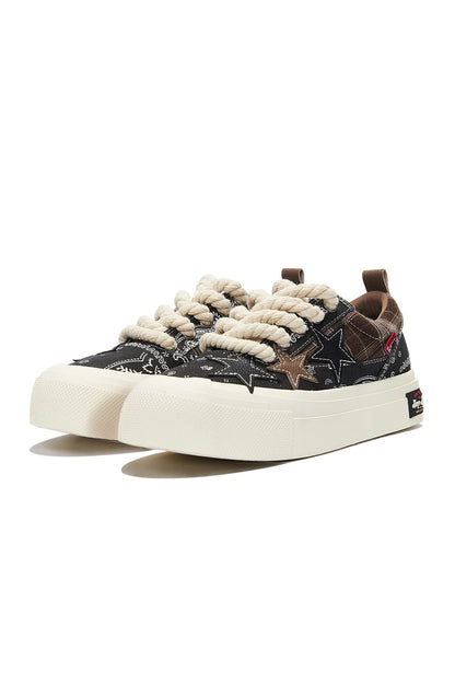 KAALIXTO--Star Canvas Shoes-Paisley - Unisex