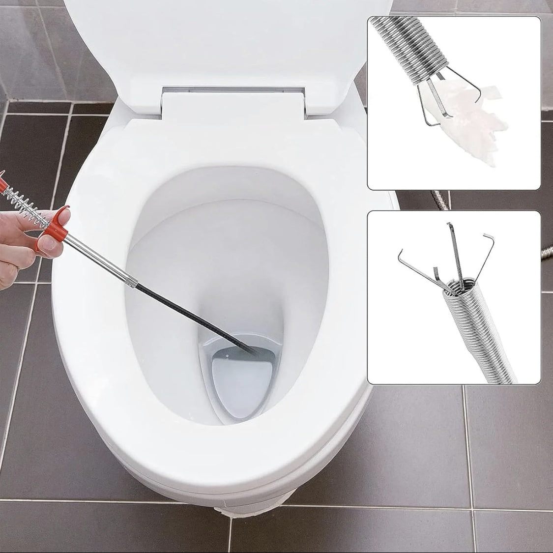 Drain Snake, 63in 33in Drain Clog Remover, 60cm 160cm Spring Pipe Dredging Tools, Drain Cleaner Sticks Clog Remover Cleaning Tools, Gutter Cleaning Tools Drain Cleaner For Toilet Sewer Shower Kitchen - DropOnline.co