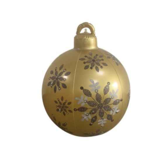 Giant Inflatable Christmas Ball 60cm - PVC Outdoor Ornament Decoration for Tree & Yard - DropOnline.co