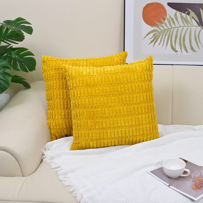 Corduroy Decorative Throw Pillow Covers Soft Boho Striped Pillow Covers Modern Farmhouse Christmas Home Decor For Sofa Living Room Couch Bed - DropOnline.co