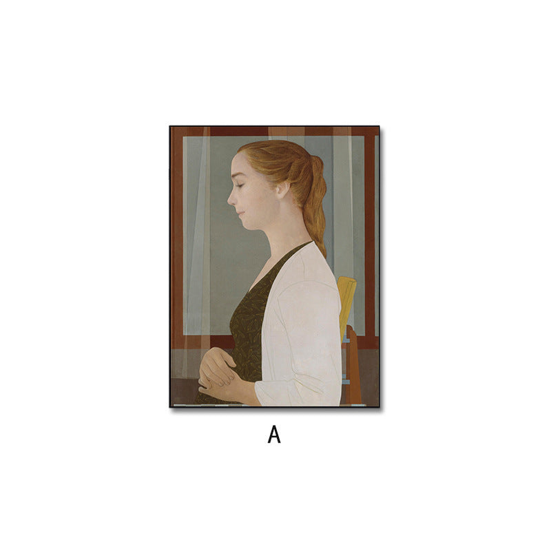 Maiden Renaissance Art Home Decoration - Elegant Classical Portrait Wall Art Ornament - DropOnline.co