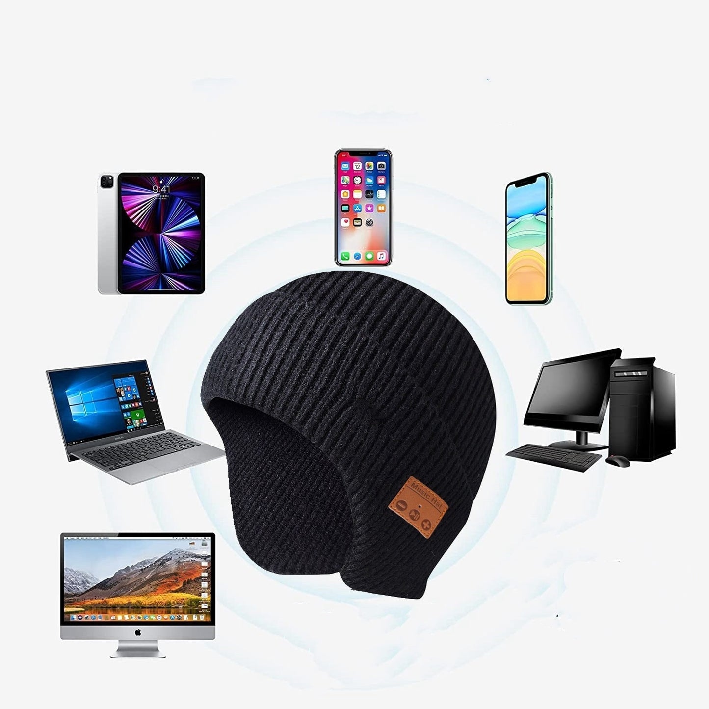 Thickened Bluetooth Cap - Knitted Wireless Music Beanie - DropOnline.co